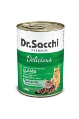 Dr.sacchi Kuzu Etli Yetişkin Kedi Konservesi 400gr